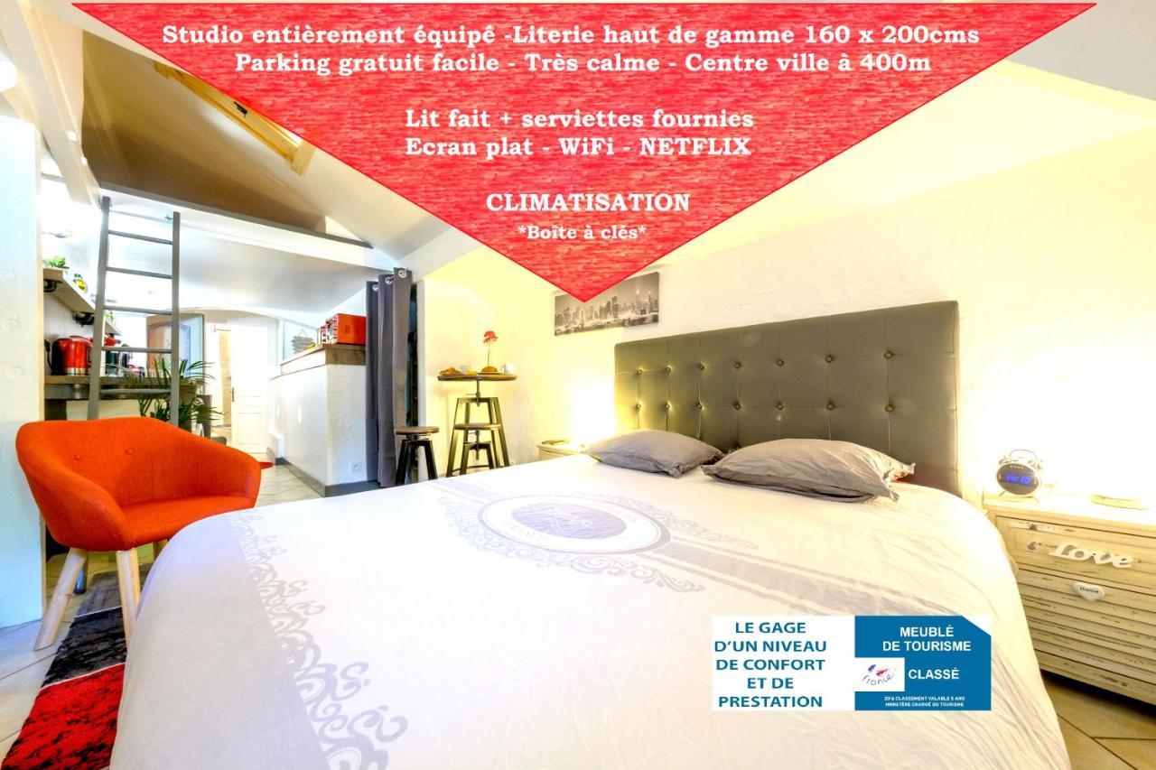 Studio Atypique Et Cosy, Classe "Gite De France" 5Min Centre, 15Min Gare, Lit Queen Size "Climatisation, Netflix Et Wifi, Parking, Lave Vaisselle, Boite A Cles Pour Arrivee Tardive - Gites La Tarine Албервил Екстериор снимка